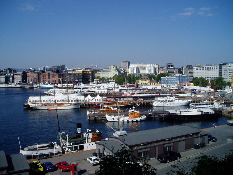 Der Hafen von Oslo in Norwegen