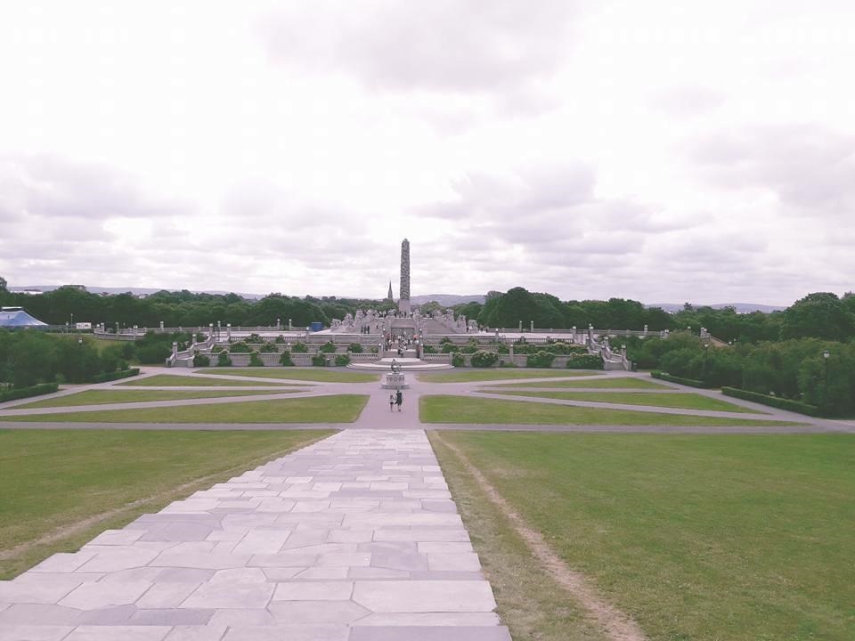 Die Vigeland-Skulpturenanlage im Frognerpark von Oslo